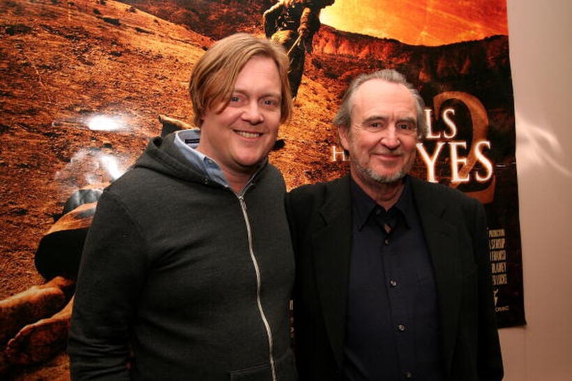 Writer Jonathan Craven and director Wes Craven at N.Y. Comic Con to promote "The Hills Have Eyes 2."