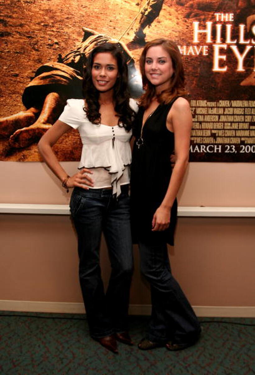 Actress Daniella Alonso and actress Jessica Stroup at N.Y. Comic Con to promote "The Hills Have Eyes 2."