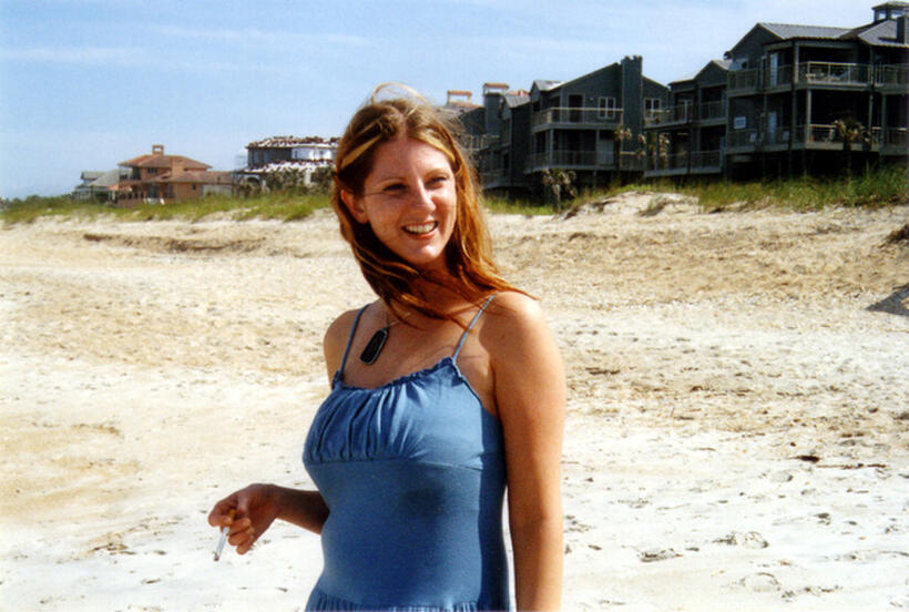 Brenda Benfield behind the scenes of "Cocaine Angel."
