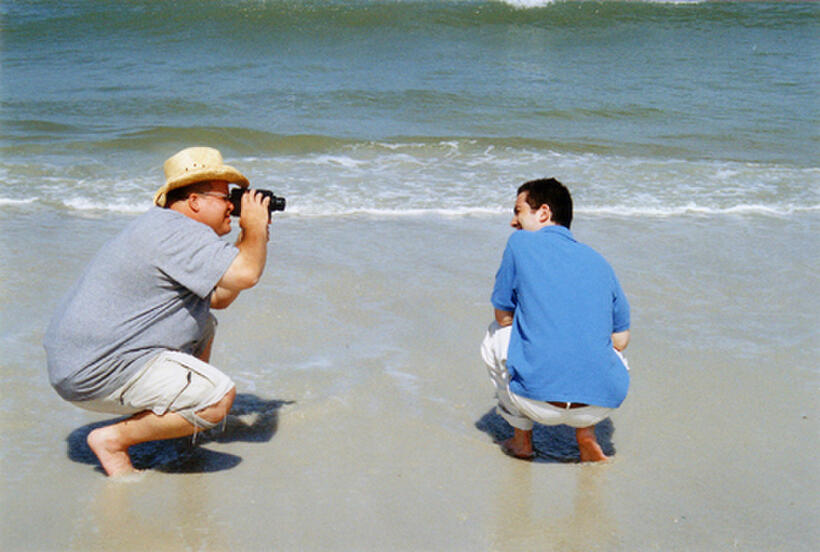 Damian Lahey and cinematographer Shawn Lewallen behind the scenes of "Cocaine Angel."