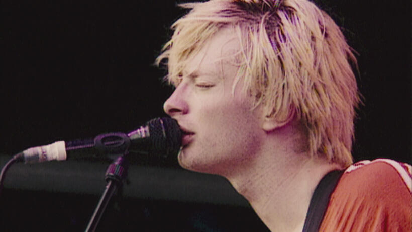 Thom Yorke in "Glastonbury."