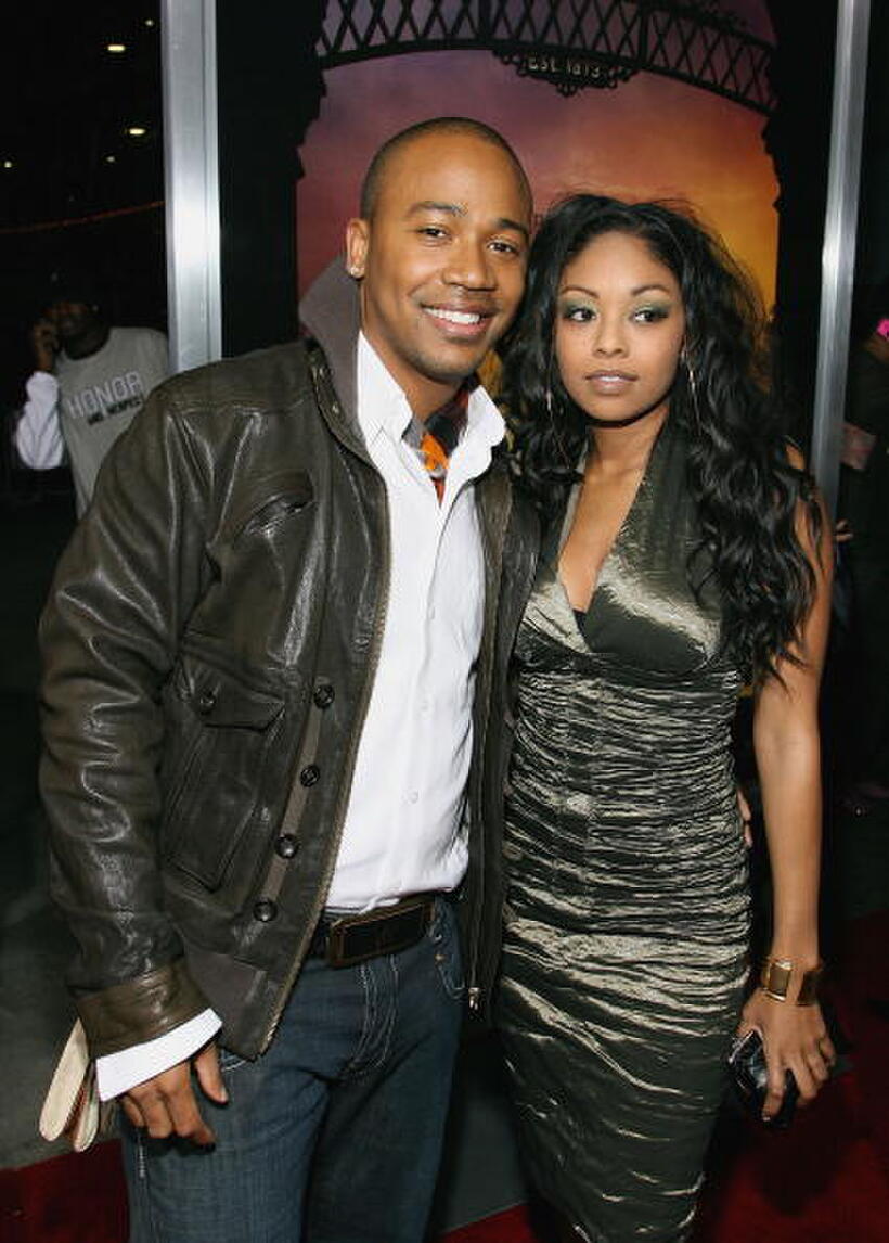 Columbus Short and actress Tanee McCall at the L.A. premiere of "Stomp the Yard."
