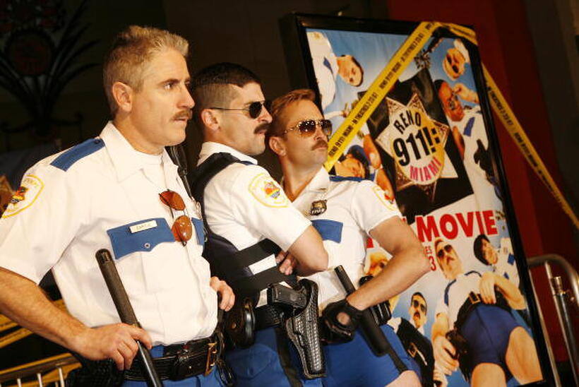 Actor Carlos Alazraqui, actor/director Robert Ben Garant and Thomas Lennon at the L.A. premiere of "Reno 911!: Miami."