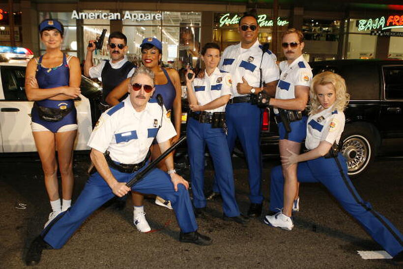 The cast of "Reno 911!: Miami" at the L.A. premiere.