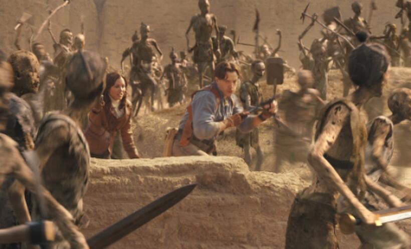Brendan Fraser as Rick O'connell in "The Mummy: Tomb of the Dragon Emperor."