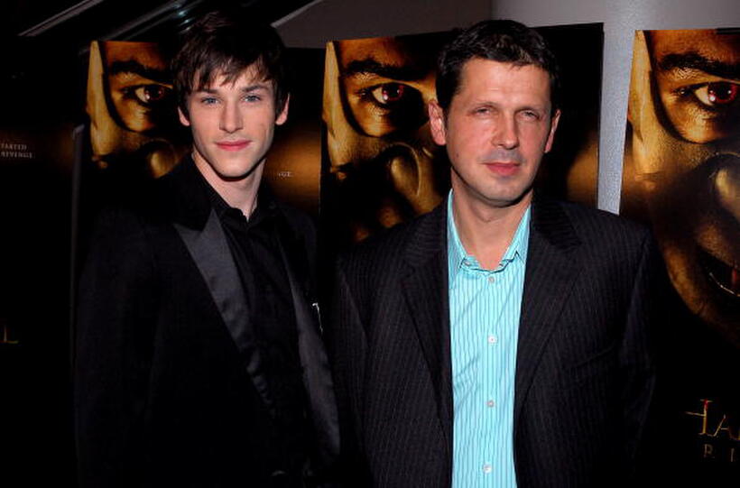 Actor Gaspard Ulliel and director Peter Webber at the N.Y. premiere of "Hannibal Rising."