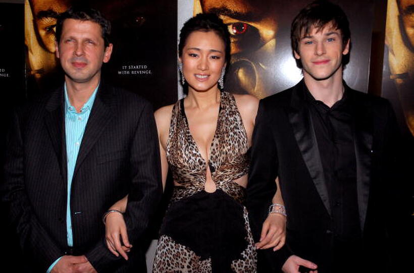 Director Peter Webber, actress Gong Li and actor Gaspard Ulliel at the N.Y. premiere of "Hannibal Rising."