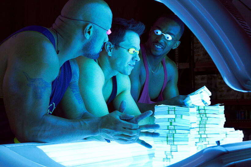 
	Mark Wahlberg, Dwayne Johnson and Anthony Mackie in Pain & Gain
