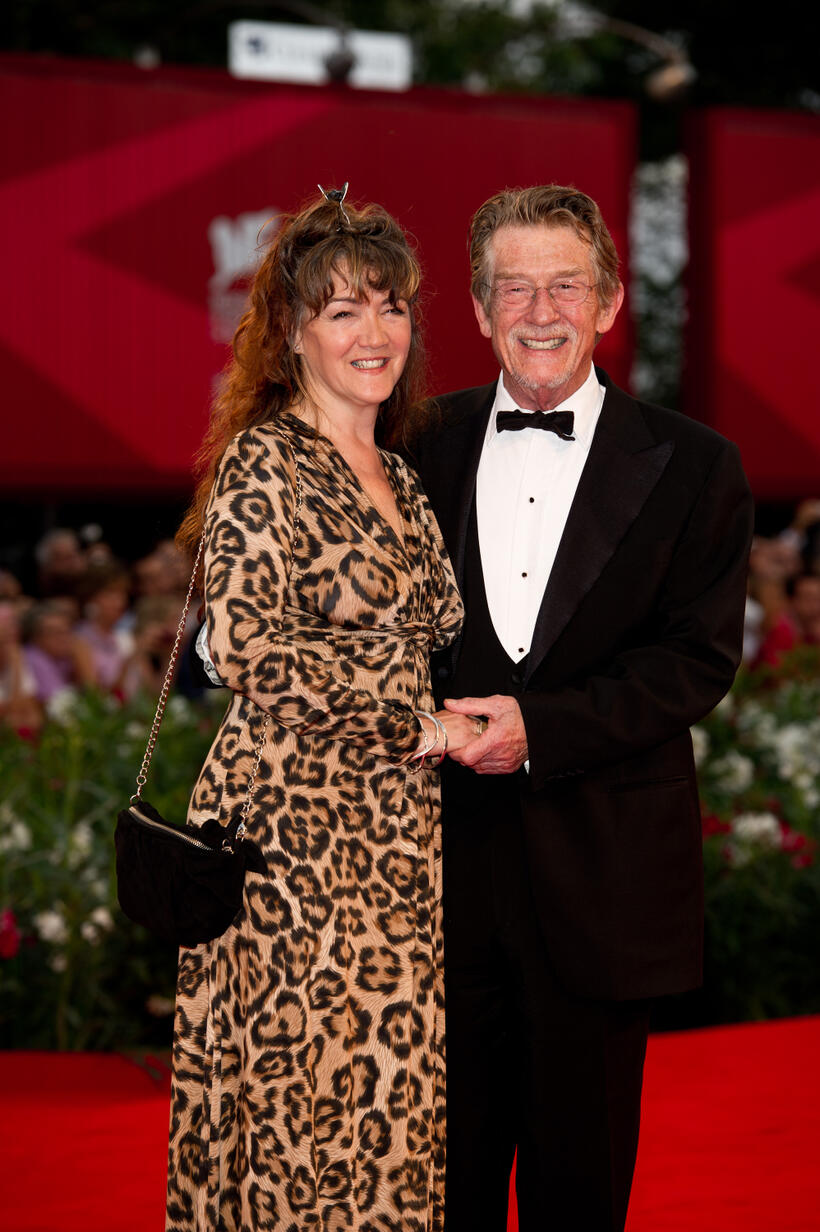 John Hurt and Anwen Rees Meyers 