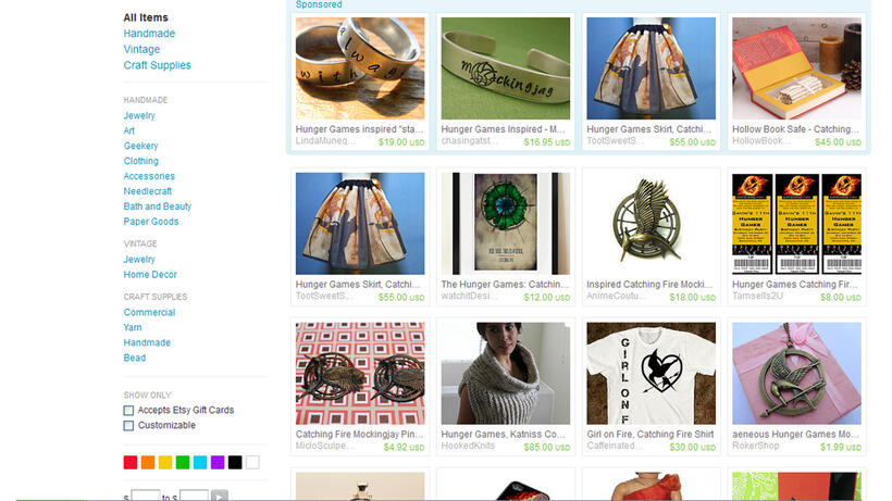 Find Crafty Catching Fire Memorabilia