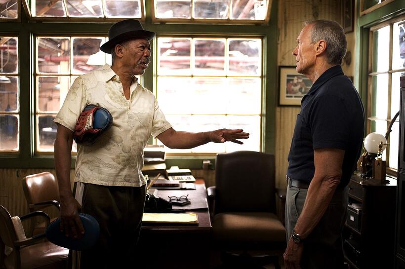 
	Morgan Freeman in MILLION DOLLAR BABY
