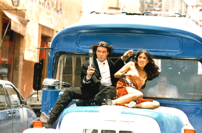 
	Once Upon a Time in Mexico Johnny Depp&nbsp; Antonio Banderas and Salma Hayek
