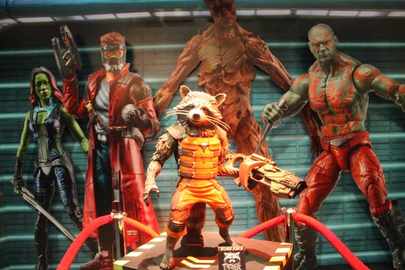 
	Comic-Con Convention Floor Rocket Raccoon Guardians of the Galaxy

