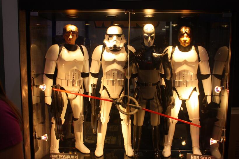 
	Comic-Con Convention Floor Luke Skywalker Han Solo Star Wars Rebels The Inquisitor
