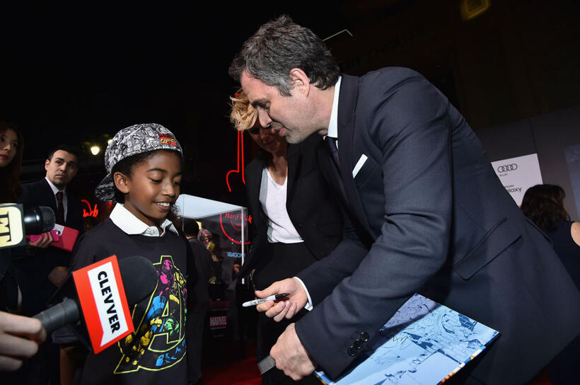 
	Mark Ruffalo at Avengers: Age of Ultron World Premiere
