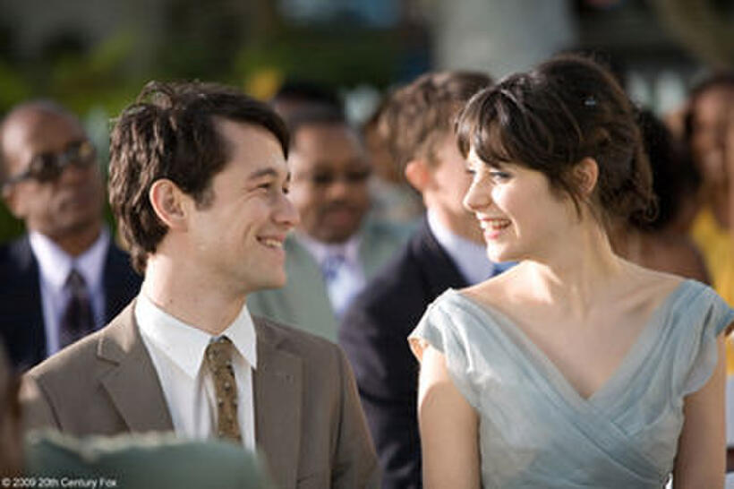 Joseph Gordon-Levitt and Zooey Deschanel in "(500) Days of Summer."