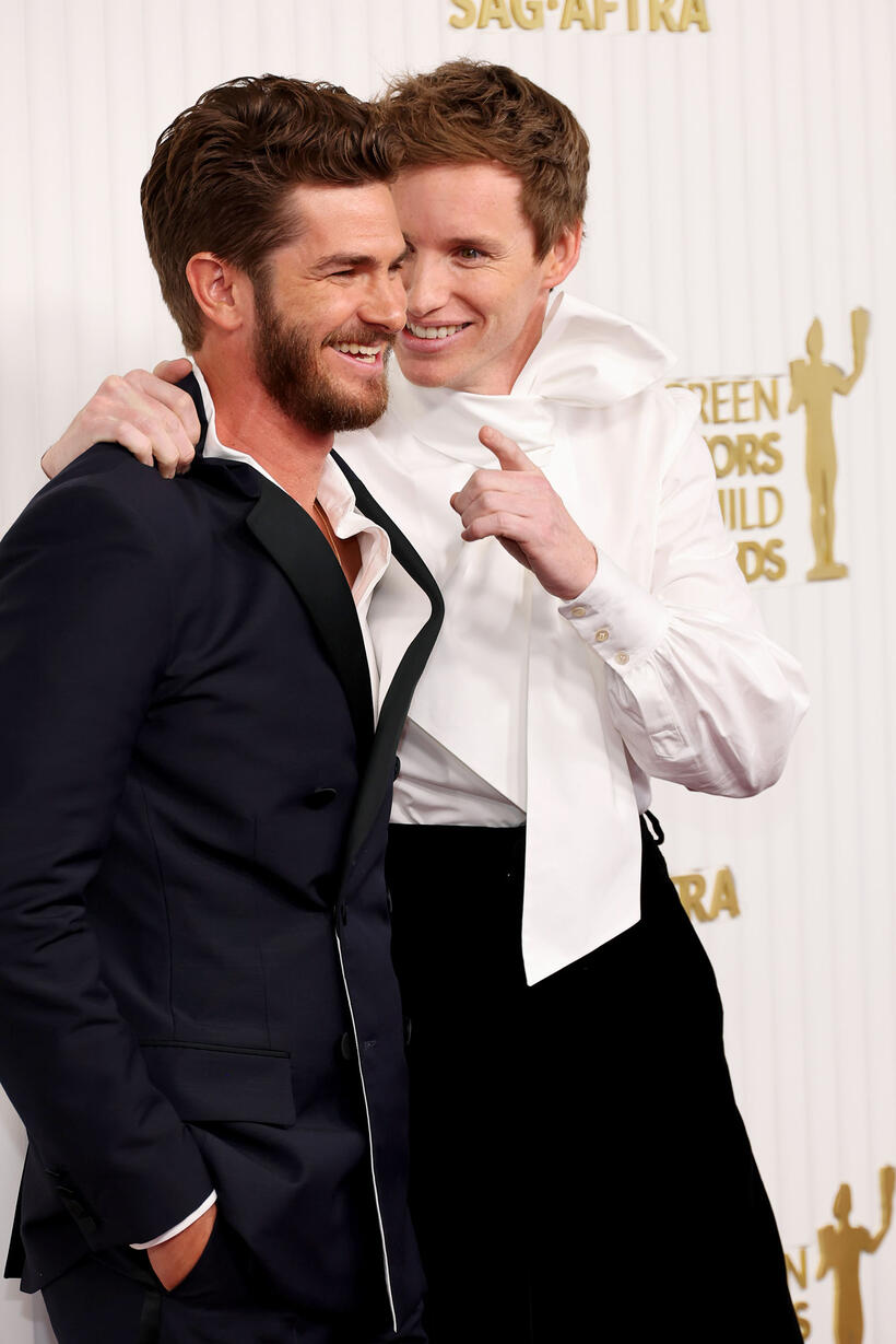 
	Andrew Garfield and Eddie Redmayne
