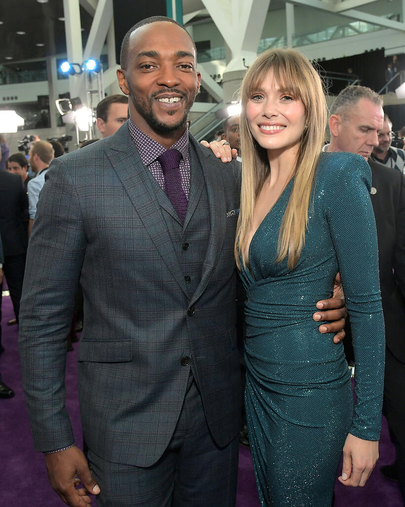 
	Anthony Mackie and Elizabeth Olsen
