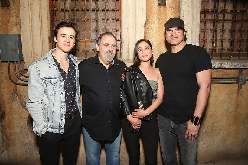 
	Keean Johnson, Jon Landau, Rosa Salazar and Robert Rodriguez
