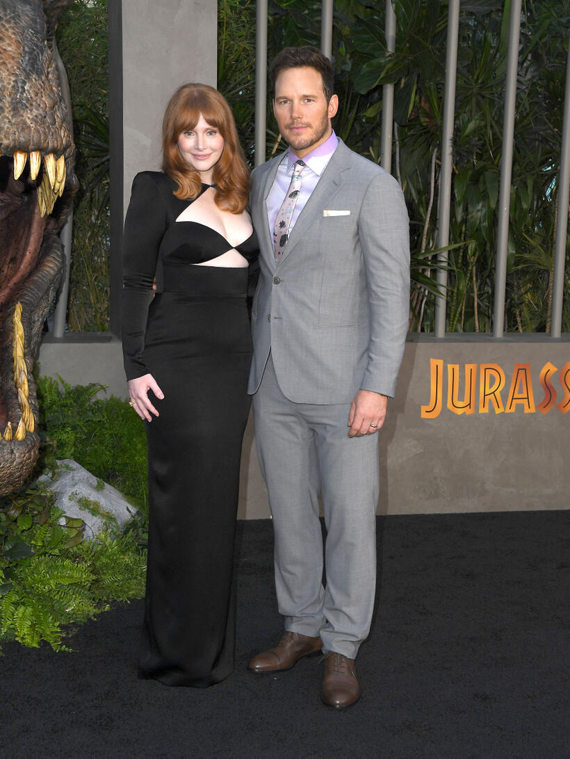 
	Bryce Dallas Howard and Chris Pratt
