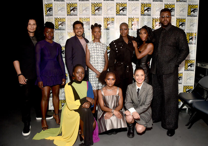 
	Alex Livinalli, Danai Gurira, Tenoch Huerta, Lupita Nyong'o, Letitia Wright, Dominique Thorne, Florence Kasumba, Mabel Cadena, Michaela Coel and Winston Duke
