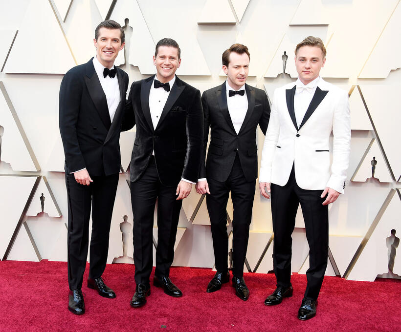 
	Gwilym Lee, Allen Leech, Joseph Mazzello and Ben Hardy
