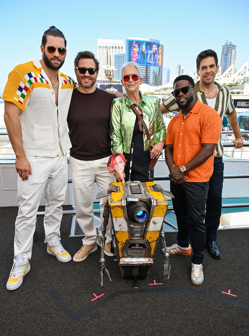 
	Florian Munteanu, &Eacute;dgar Ram&iacute;rez, Jamie Lee Curtis, Kevin Hart, Eli Roth and Claptrap
