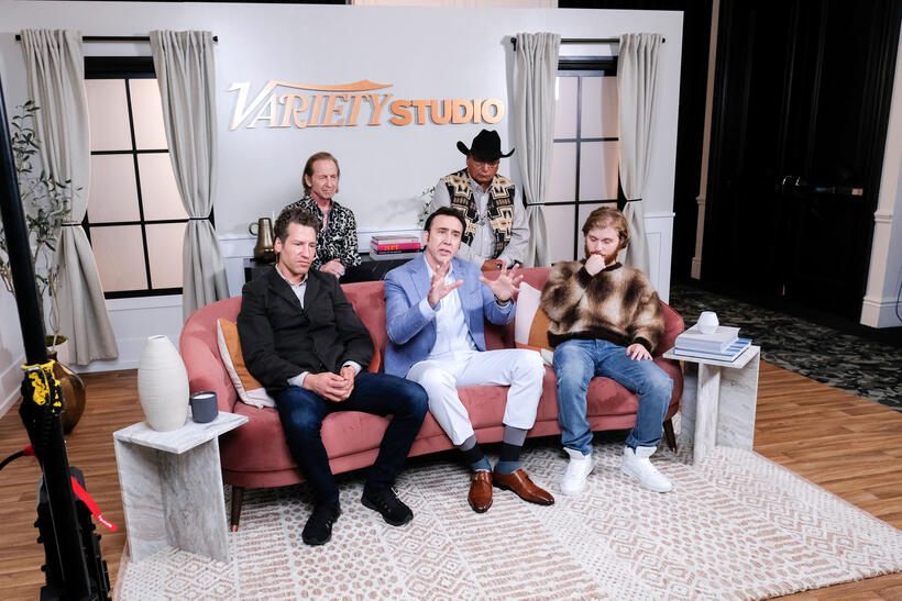 
	Gabe Polsky, Paul Raci, Nicolas Cage, Ervin Carlson and Fred Hechinger&nbsp;
