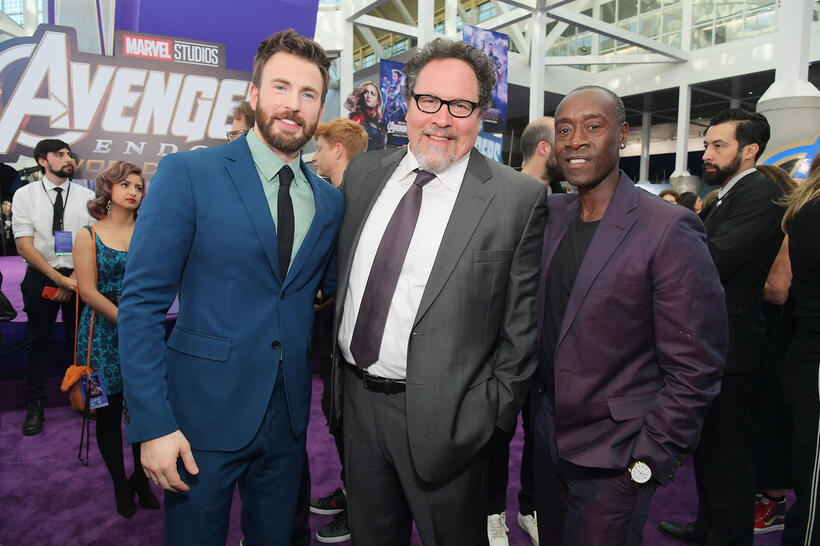 
	Chris Evans, Jon Favreau and Don Cheadle
