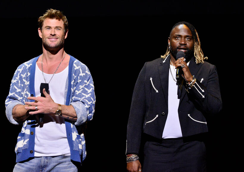 
	Chris Hemsworth and Brian Tyree Henry
