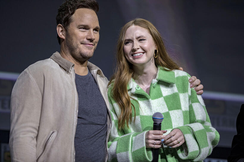 
	Chris Pratt and Karen Gillan
