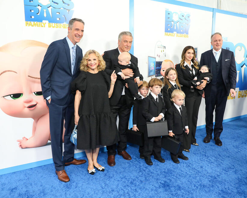 
	Jeff Herman; Amy Sedaris; Alec Baldwin, Hilaria Baldwin and family; and Tom McGrath
