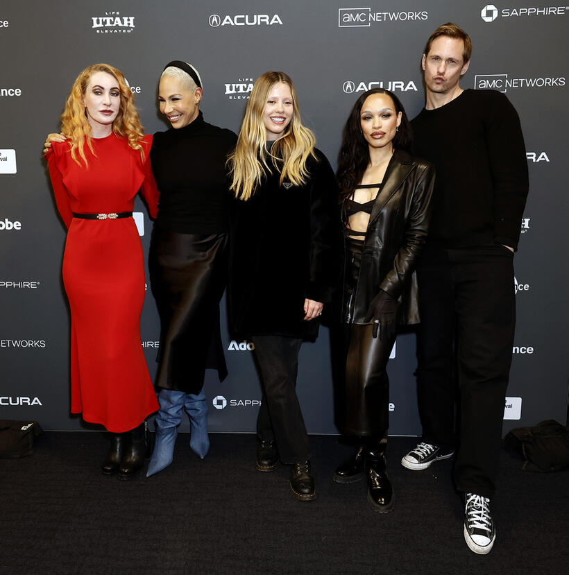 
	Caroline Boulton, Amanda Brugel, Mia Goth, Cleopatra Coleman and Alexander Skarsg&aring;rd&nbsp;
