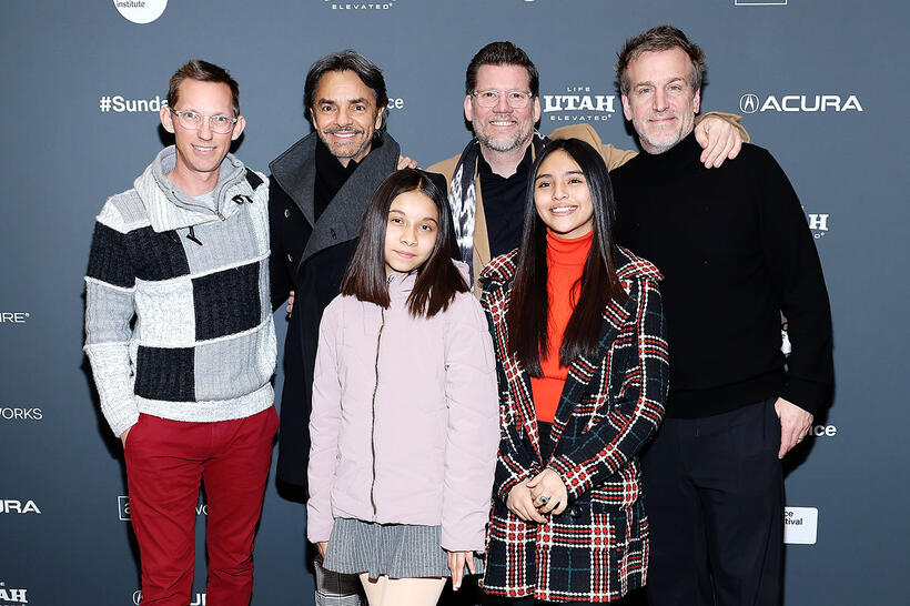 
	Joshua Davis, Eugenio Derbez, Mia Fernanda Solis, Christopher Zalla, Jennifer Trejo and Ben Odell
