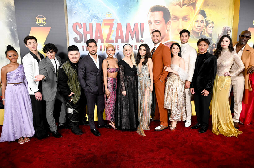
	Faithe Herman, Asher Angel, Jack Dylan Grazer, D.J. Cotrona, Meagan Good, Helen Mirren, Rachel Zegler, Zachary Levi, Lucy Liu, Ross Butler, Ian Chen, Grace Caroline Currey and Djimon Hounsou&nbsp;
