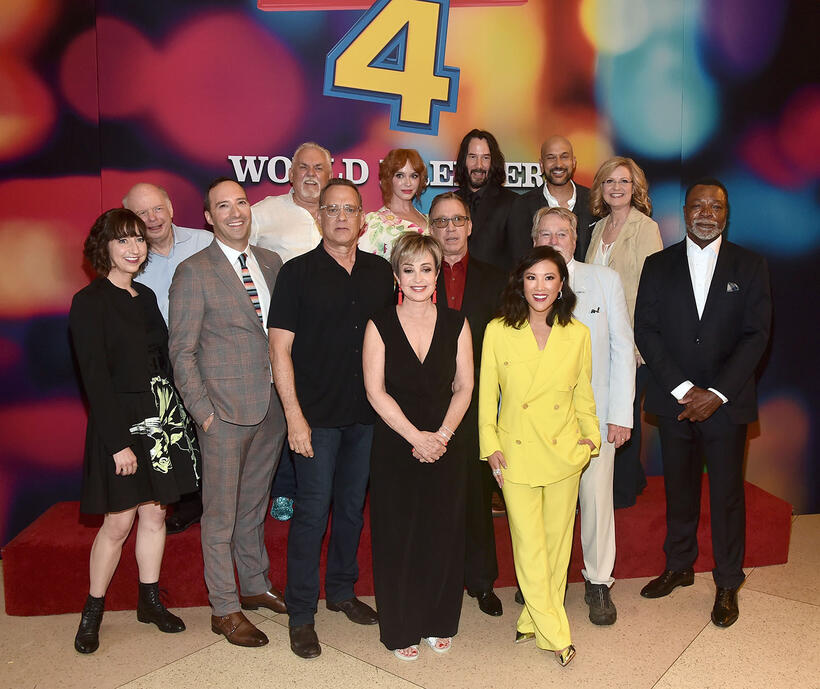 
	Kristen Schaal, Wallace Shawn, Tony Hale, John Ratzenberger, Tom Hanks, Christina Hendricks, Annie Potts, Tim Allen, Keanu Reeves, Ally Maki, Keegan-Michael Key, Blake Clark, Bonnie Hunt and Carl Weathers
