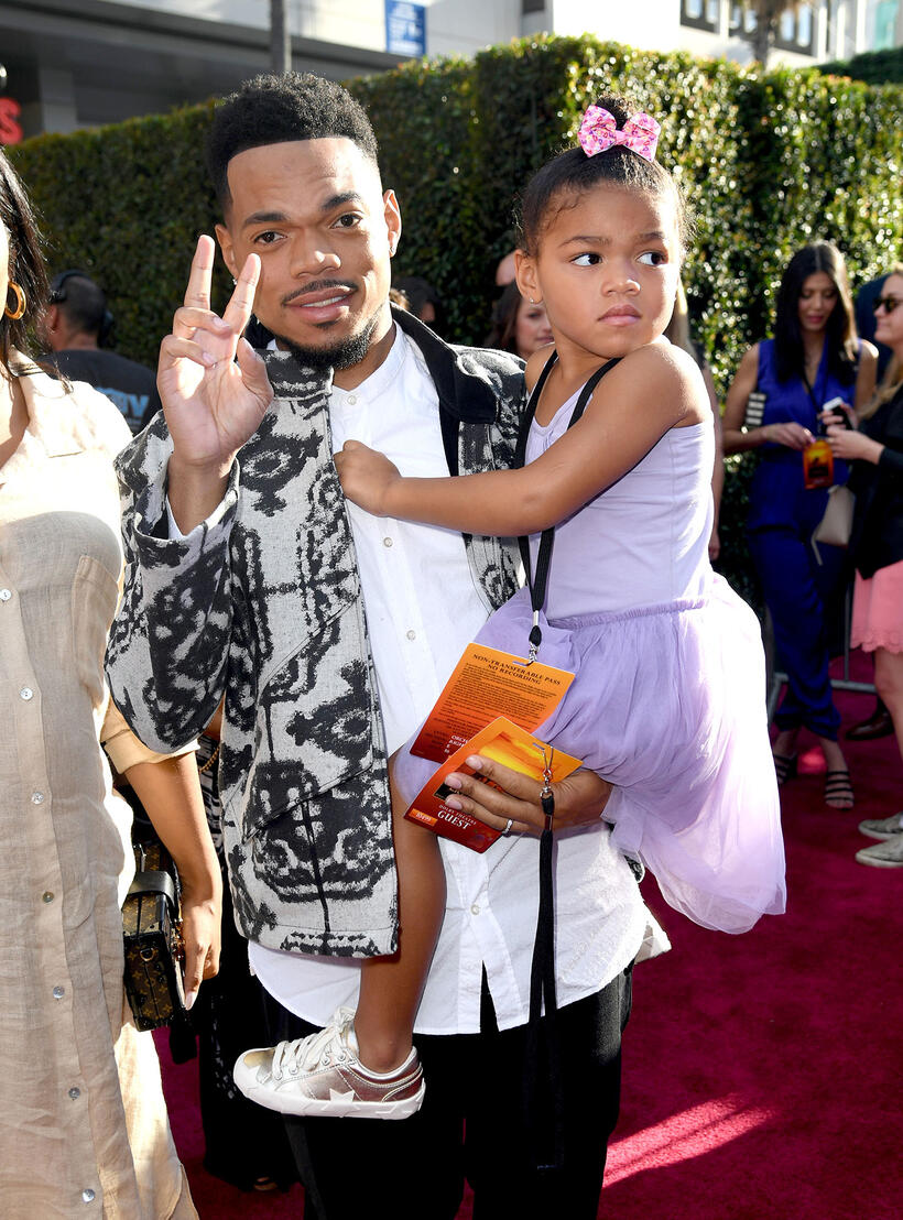 
	Chance the Rapper and daughter Kensli Bennett
