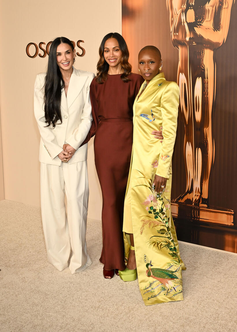 
	Demi Moore, Zoe Salda&ntilde;a and Cynthia Erivo
