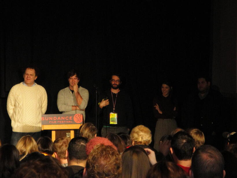 John C. Reilly, co-directors Mark and Jay Duplass, Marisa Tomei and Jonah Hill