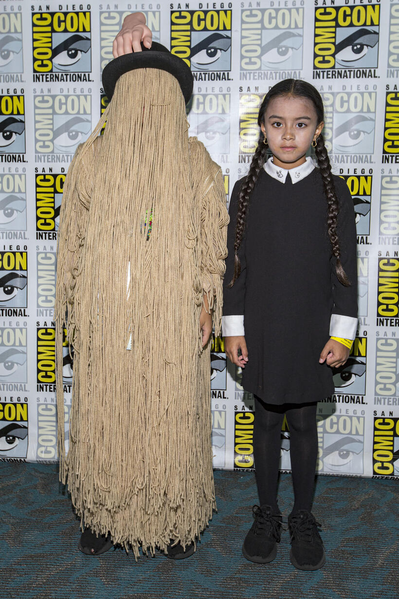 
	Cousin Itt and Wednesday Addams
