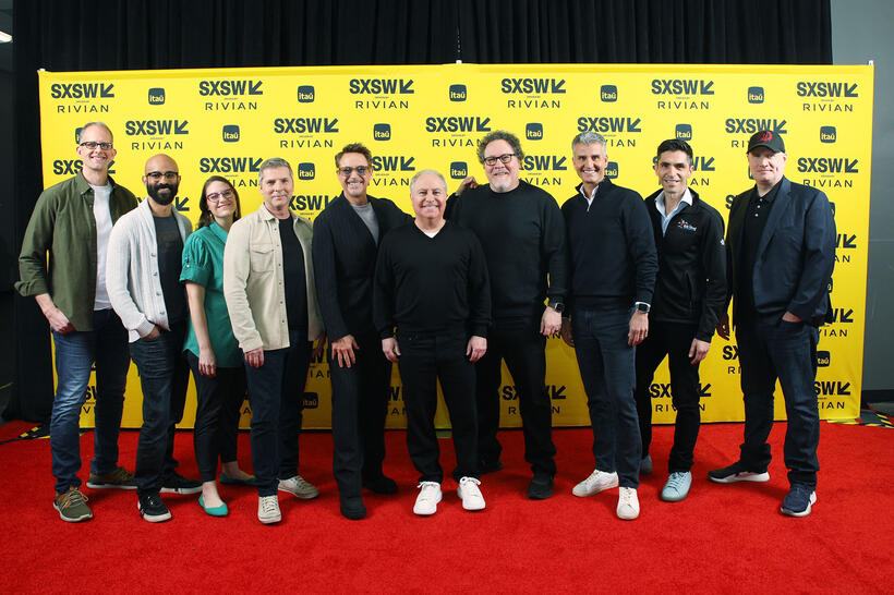 
	Pete Doctor, Asa Kalama, Leslie Evans, Bruce Vaughn, Robert Downey Jr., Alan Bergman, Jon Favreau, Josh D'Amaro, Michael Hundgen and Kevin Feige
