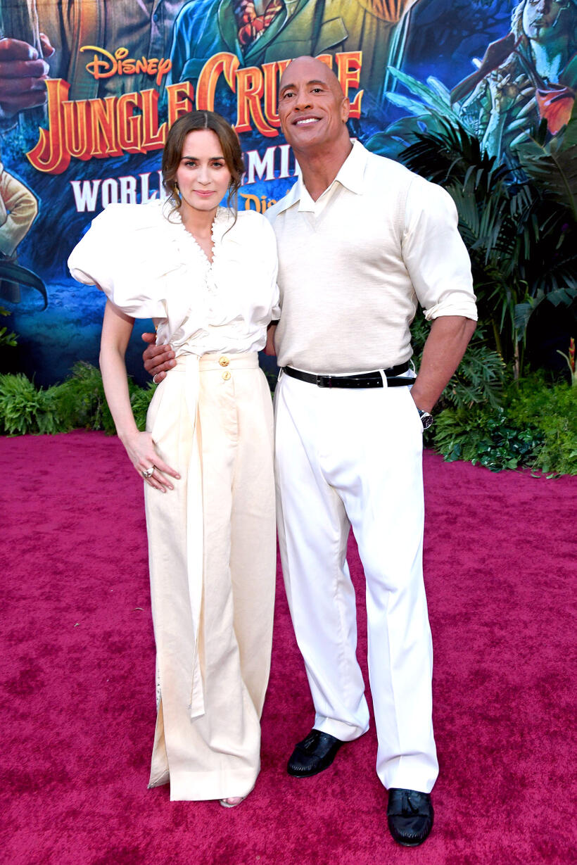 
	Emily Blunt and Dwayne Johnson
