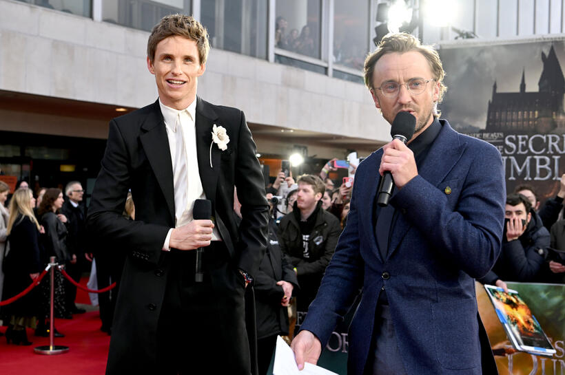 
	Eddie Redmayne and Tom Felton
