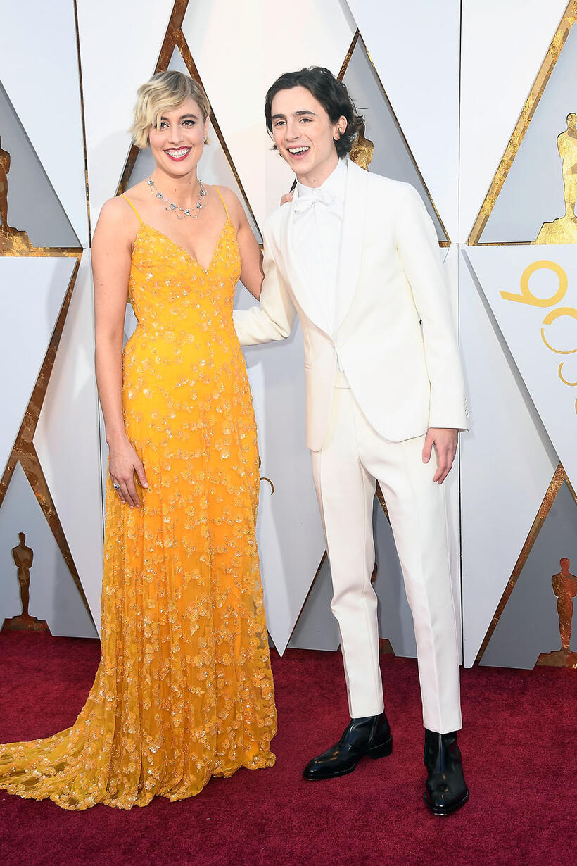 
	Greta Gerwig and Timothee Chalamet
