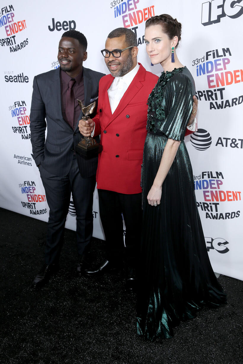 
	Daniel Kaluuya, Jordan Peele and Allison Williams
