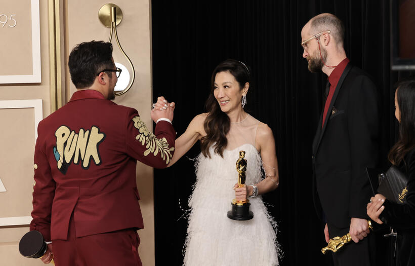 
	Daniel Kwan, Michelle Yeoh and Daniel Scheinert
