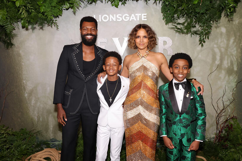 
	William Catlett, Percy Daggs IV, Halle Berry and Anthony B. Jenkins
