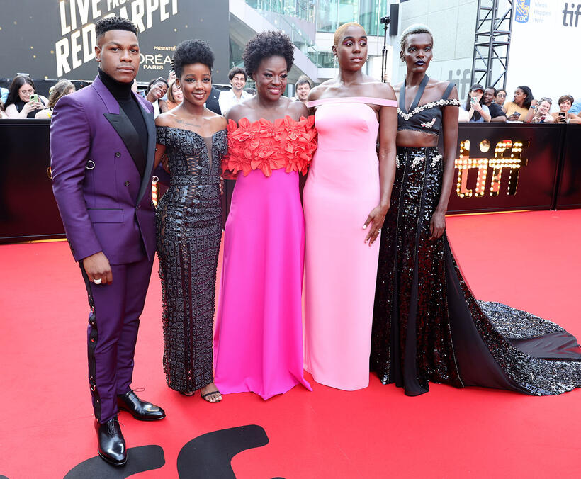 
	John Boyega, Thuso Mbedu, Viola Davis, Lashana Lynch and Sheila Atim&nbsp;
