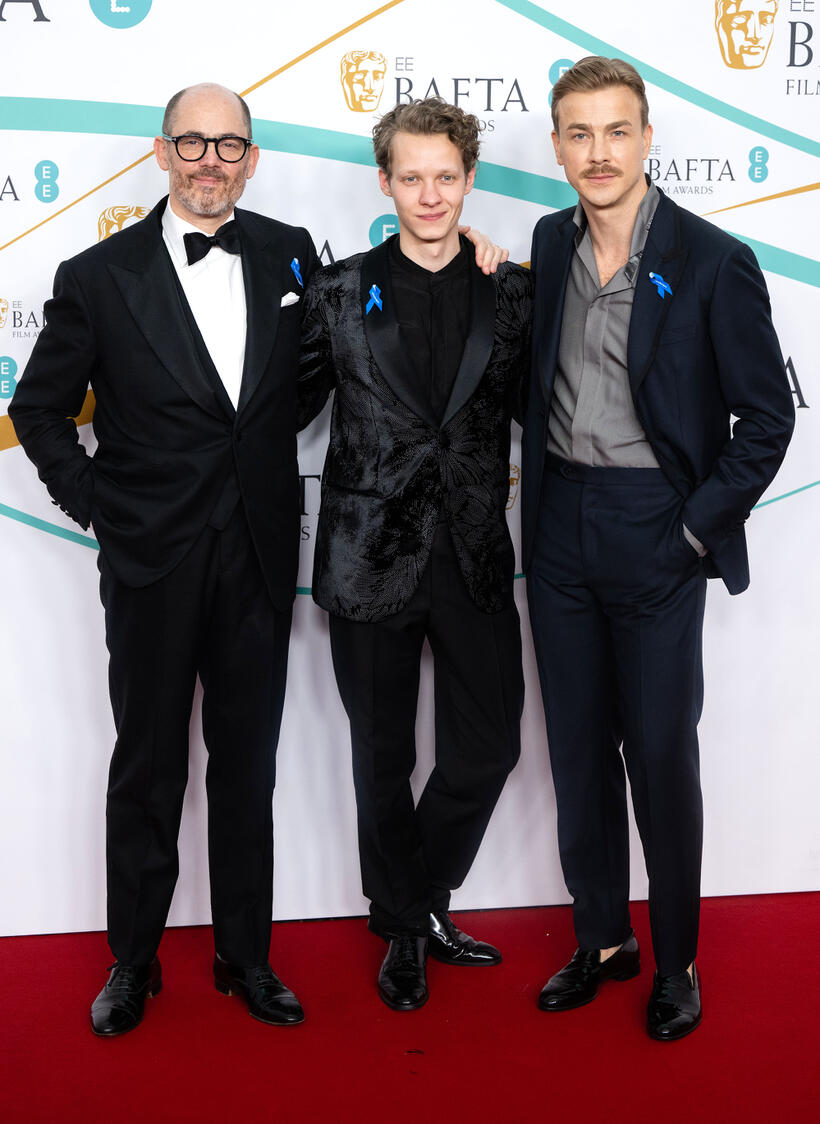 
	Edward berger, Felix Kammerer and Albrecht Schuch
