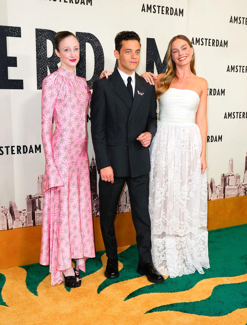 
	Ashley Riseborough, Rami Malek and Margot Robbie
